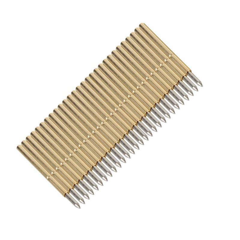 Pogo Pin Connector,Pogo Pins 100 PCS. P75-B1 Spring Contact Diameter 1.02mm Conical Head Pogo Pin Testing Tools