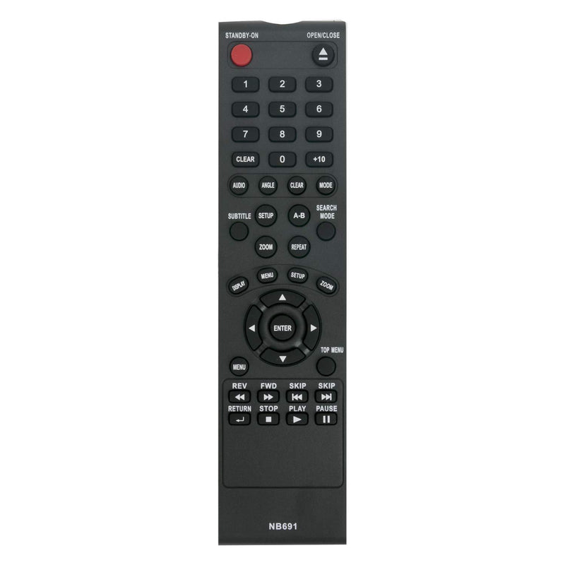 NB691 NB691UD Replaced Remote fit for Magnavox FUNAI DVD CD Player MDV2300 MDV2300/F7 DP100FX4 DP170FX4 DP100MW8 NB093UD DP100MW8B_A MDV2100/F7 DP100MW8B_B DP100MW8B A DP100MW8B B DP100MW8BA