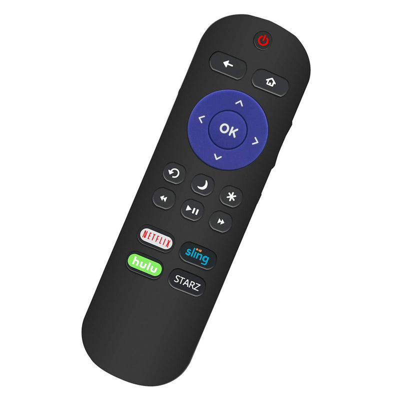 LC-RCRUS-18 Replace Remote Control fit for Sharp Roku TV LC-32LB591U LC-65LBU591U LC-43LBU591U LC-50LBU591U LC-55LBU591U with Netflix Sling Hulu Starz Shortcut APP Key