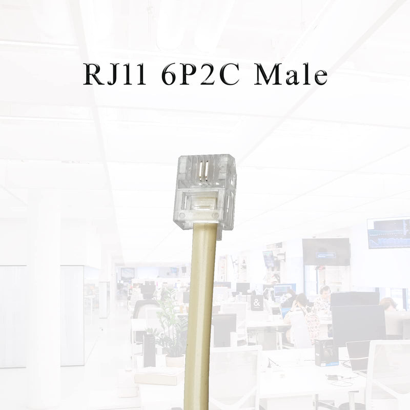 Antfly 3 PCS 2 Wire, 1 Line DSL Filter, with Built in Splitter, Phone Jack Splitter, in-line DSL Filter Splitter/in-line DSL Filter RJ11 6P2C Male to 2 Female Telephone Modem ADSL Splitter Filter