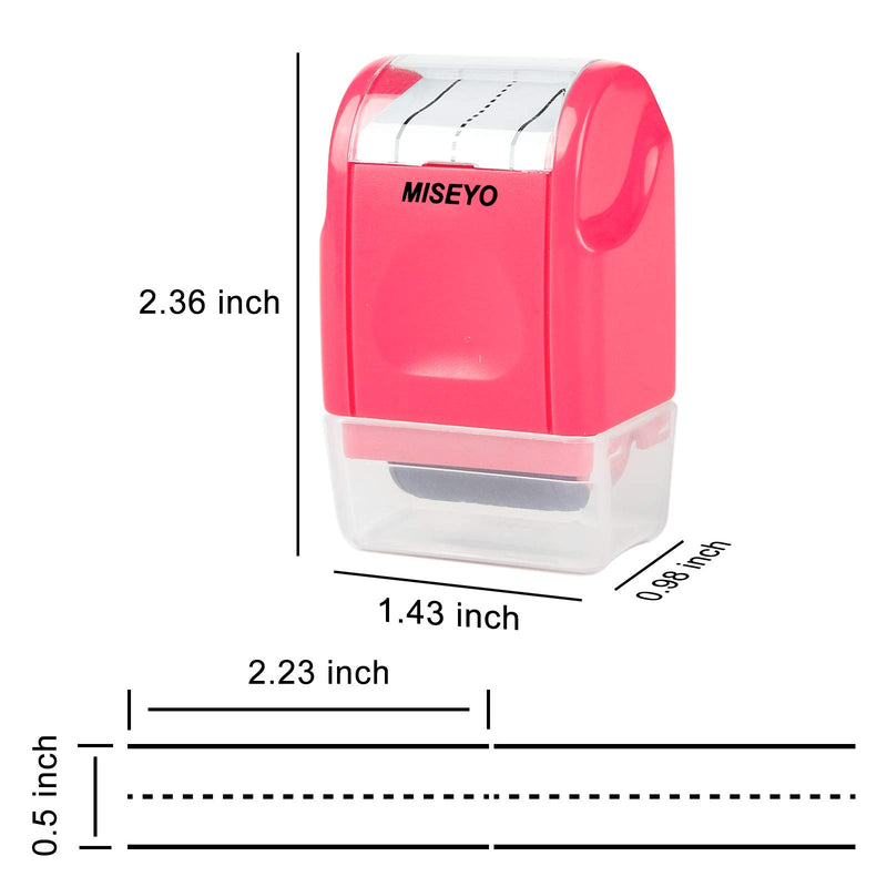 Miseyo Kids Handwriting Practice Tool Dashed Line Roller Stamp - Peach