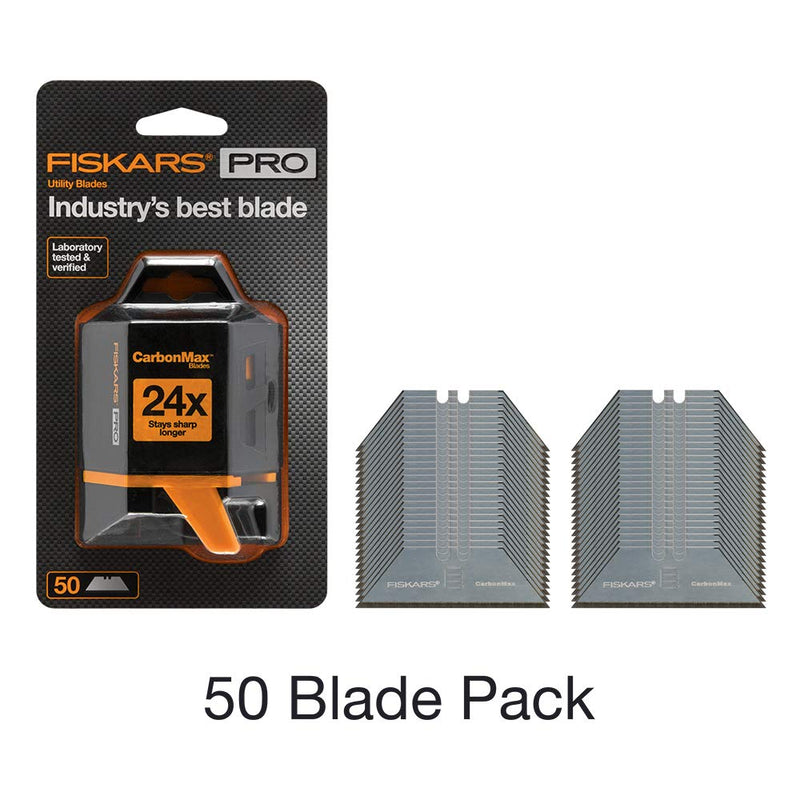 Fiskars 771030-1001 Pro Replacement Blades, 50 Pack, Silver 50 Count