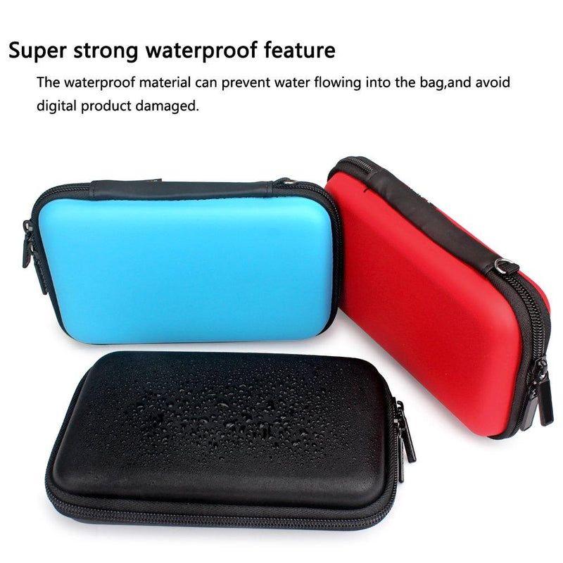Aprince Digital Gadget Case Waterproof Memory Card Case, Designed for External Hard Drive,USB Flash Drives,Power Banks - Best for Traveling Red