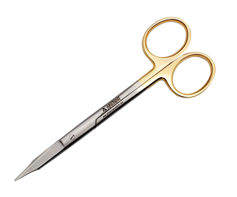 Goldman Fox Scissors 5 inches with Tungsten Carbide Inserts Gold Plated Handle Surgical Dissection ARTMAN Brand