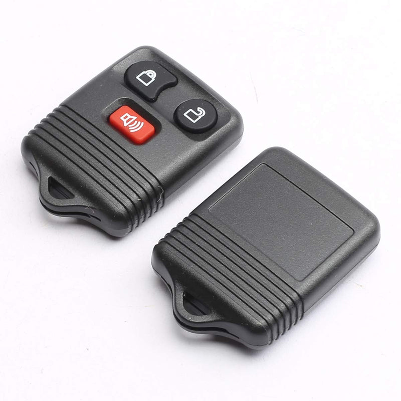 PeakCar (pack of 2) Black Car Key Fob, Keyless Entry Remote 3 Button Compatible with 1998-2016 F150 F250 F350 - CWTWB1U331, CWTWB1U212, CWTWB1U345, GQ43VT11T