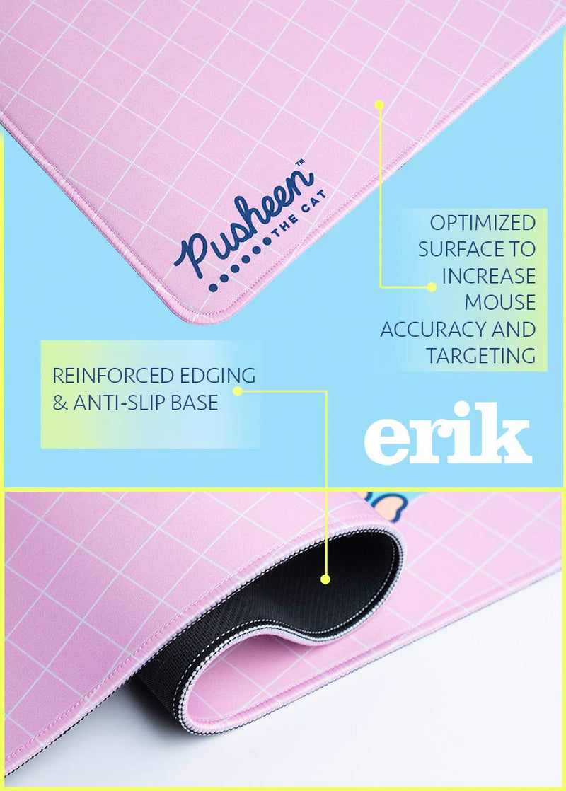 ERIK - Pusheen Rose Collection XXL Mouse Mat - Desk Pad - 80 x 35cm