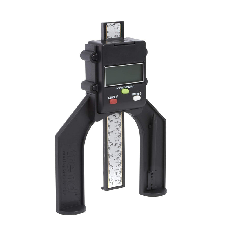 Trend GAUGE/D60 Digital Depth Gauge with 60mm Jaw Opening for Setting Rebates and Grooves