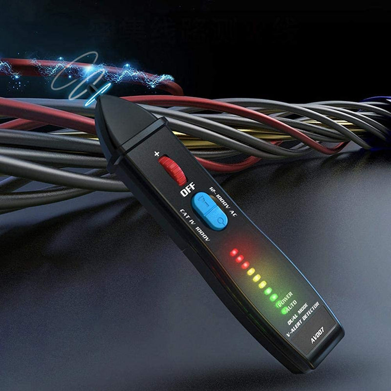 Voltage Tester Pen Intelligent Dual Mode Test Pen Non-Contact Voltage Tester with LED Flashlight Buzzer Alarm