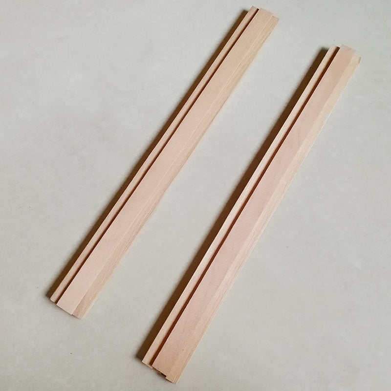 Btibpse Wooden Drawer Slides 50cm Classic Wood Center Guide Track (20'') 2