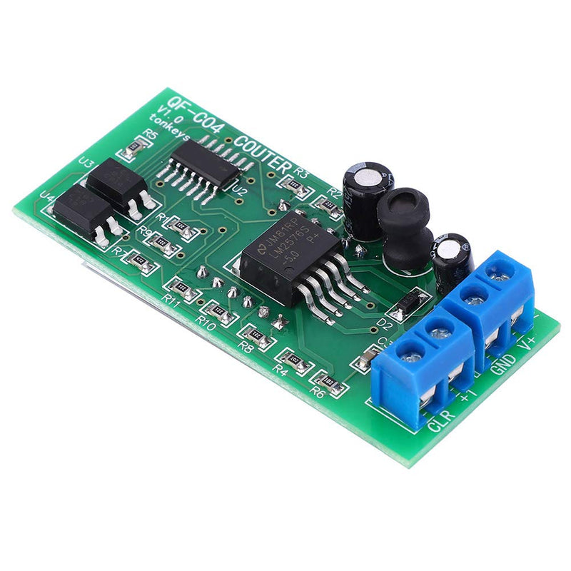 DC4-40V QF-C04 Counter Module, 4-Digit Digital Display, 0-9999 Counting Range with Memory Function