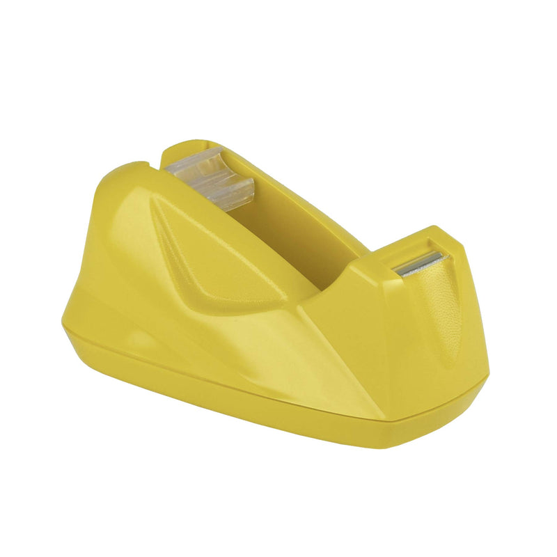 Acrimet Premium Desktop Tape Dispenser Non-Skid Base (Heavy Duty) (Yellow Color)