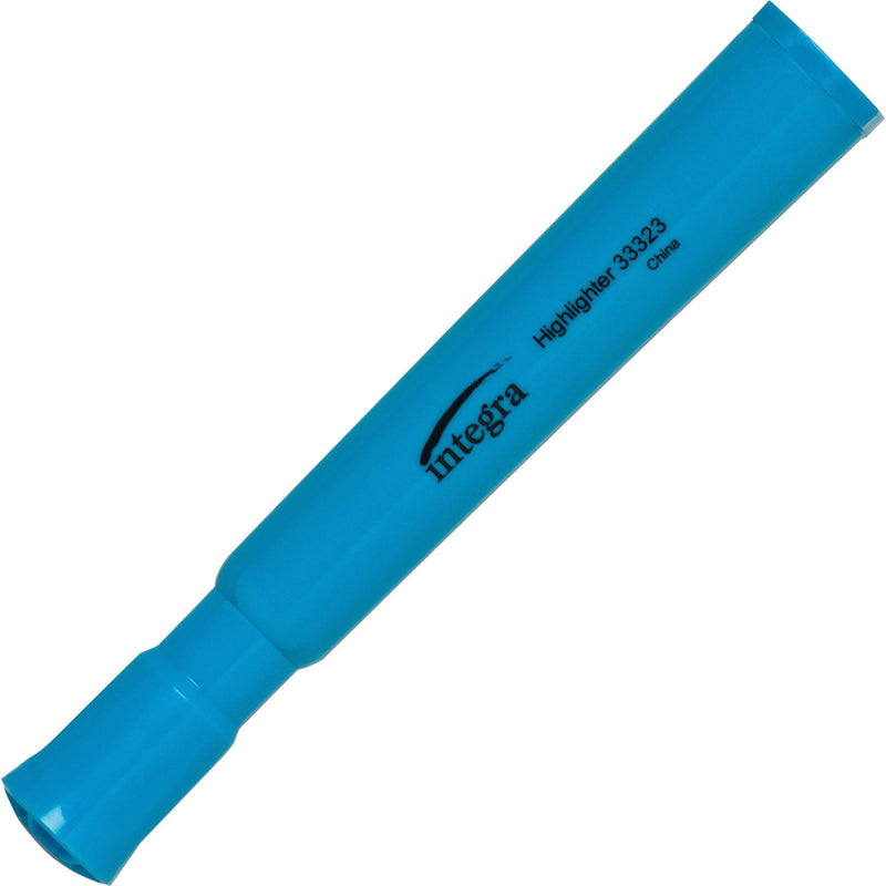 Integra Desk Highlighter, Chisel Tip, Fluorescent Blue (ITA33323)