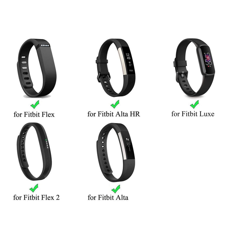 Extender Band Compatible with Fitbit Flex/2 Fitbit Alta Fitbit Luxe Watch Band, Band Extender for Larger Wrist or Ankle Wear (Black)