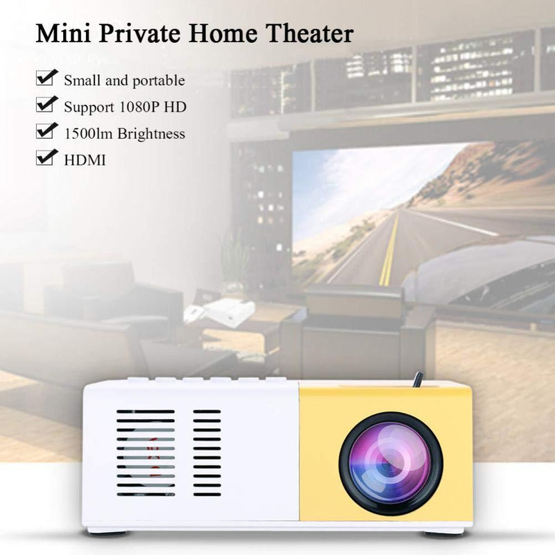 Mini Stylish Portable Home Theater, LED Projector with Native Resolution 320 x 240 Pixels HDMI VGA Multimedia Player Home Theater for Home Entertainment(59.99) 59.99