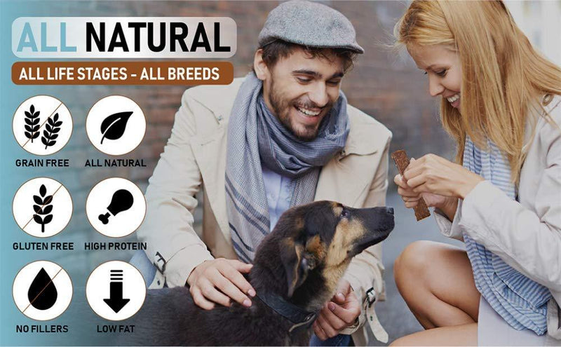 Pet Jerky Factory Premium Dog Treats | 100% Human Grade | Made in The USA | Grain Free | All Natural Beef & Banana 5 Ounce (Pack of 1)