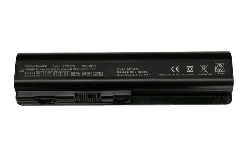 New GHU Battery 58 WHR 484170-001 484172-001 HSTNN-CB72 Compatible with HP Pavilion DV4 DV5 Compaq Presario CQ40 CQ45 CQ50 CQ60 EV06 KS524AA KS526AA 462889-141 462890-542 484171-001 485041-001