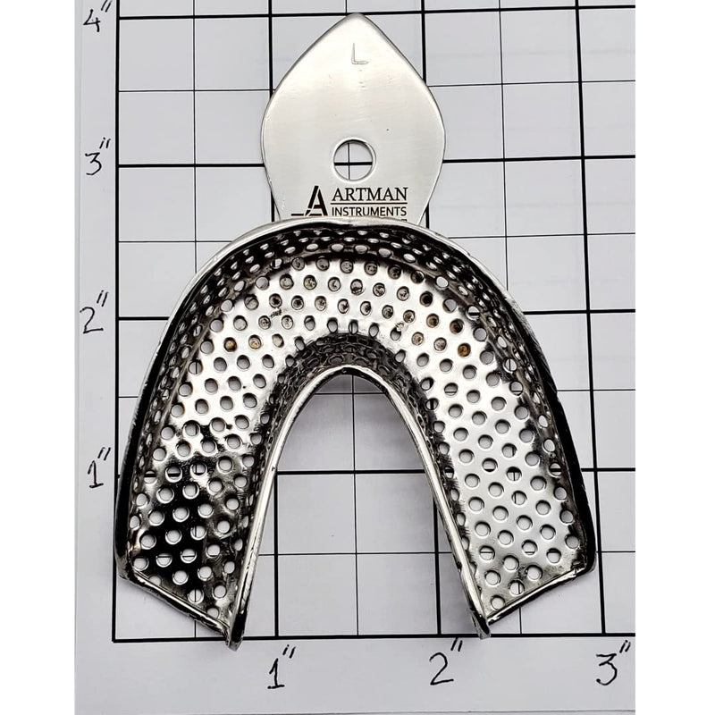 Dental Impression Trays 8 Small Medium Large and Extra Large Pairs Stainless Steel Denture Orthodontics by Wise Linkers USA