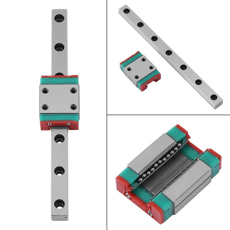 Linear Sliding Guideway, 1pc LML7B Portable High Precision Miniature Linear Sliding Rail Guide Block for 3D Printer and CNC Machine (100mm)