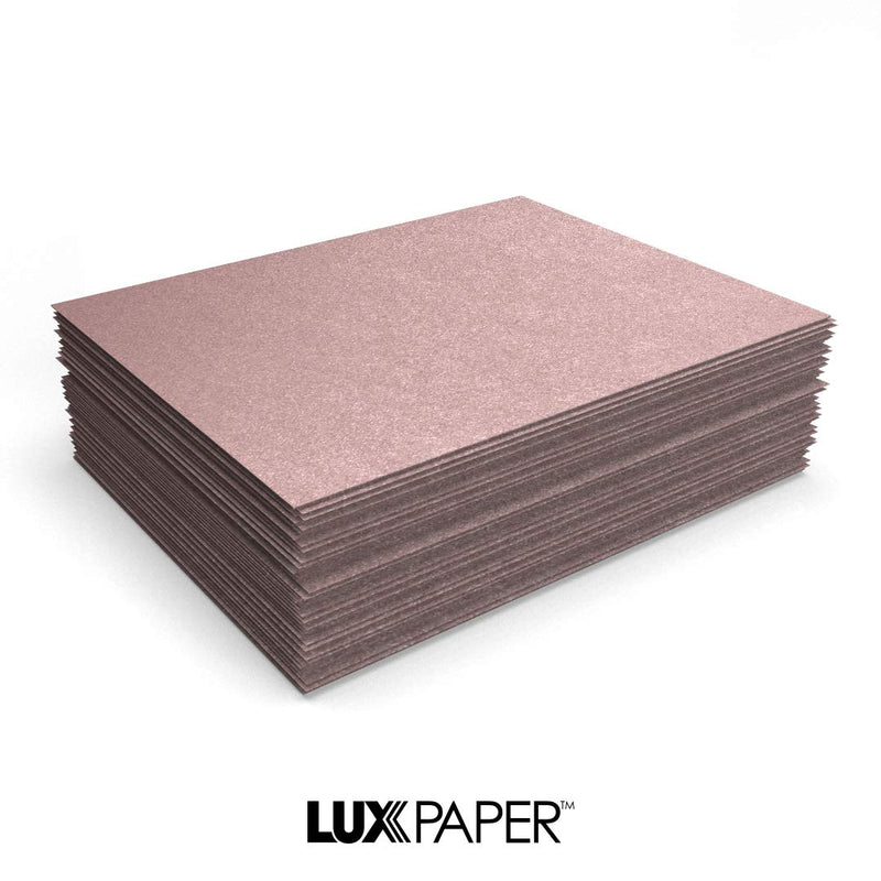 LUXPaper 8.5” x 11” Paper for Crafts and Printing in Misty Rose Metallic - Sirio Pearl®, Scrapbook and Office Supplies, 50 Pack (Rose) 50 Qty. Misty Rose Metallic - Sirio Pearl?