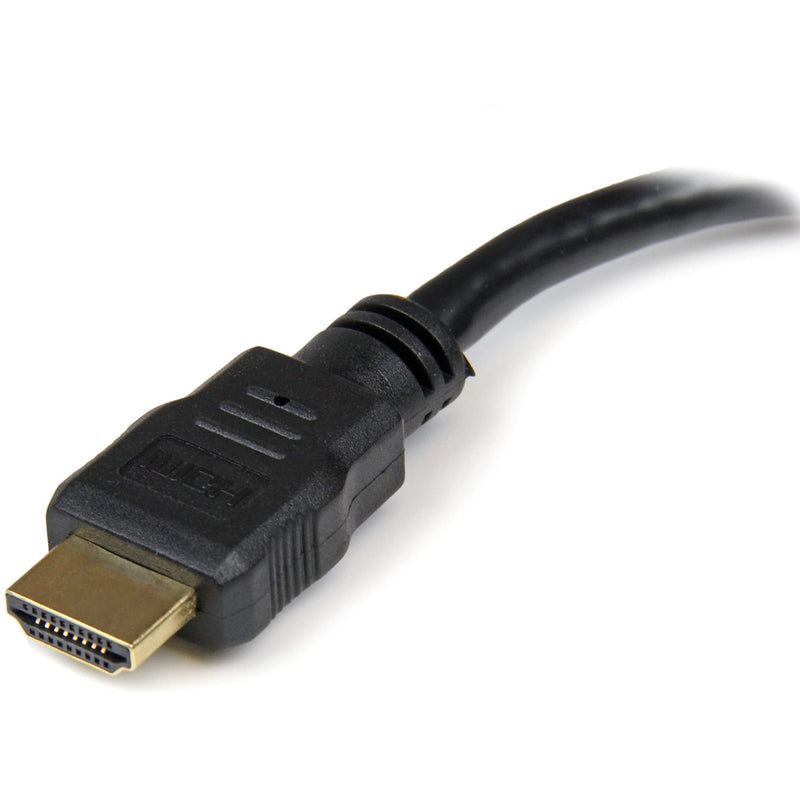 StarTech.com HDMI Male to DVI Female Adapter - 8-Inch - 1080p DVI-D Gender Changer Cable (HDDVIMF8IN), Black