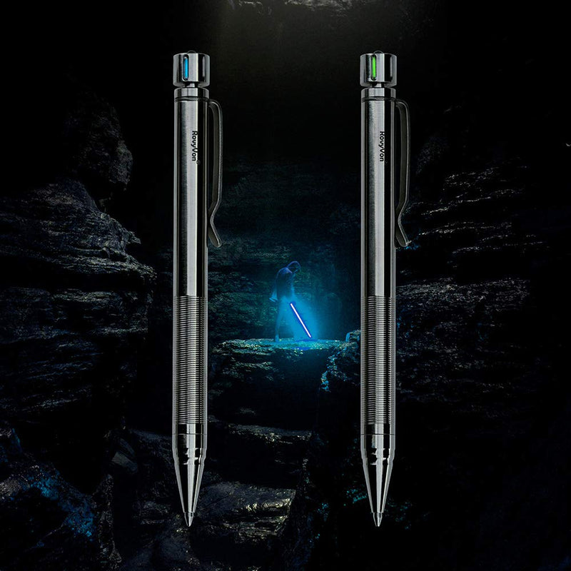 Tactical Pen Titanium, Quality Ballpoint Pens, Bolt Action Pen, Edc Self Defense Survival Pen(Commander C20)