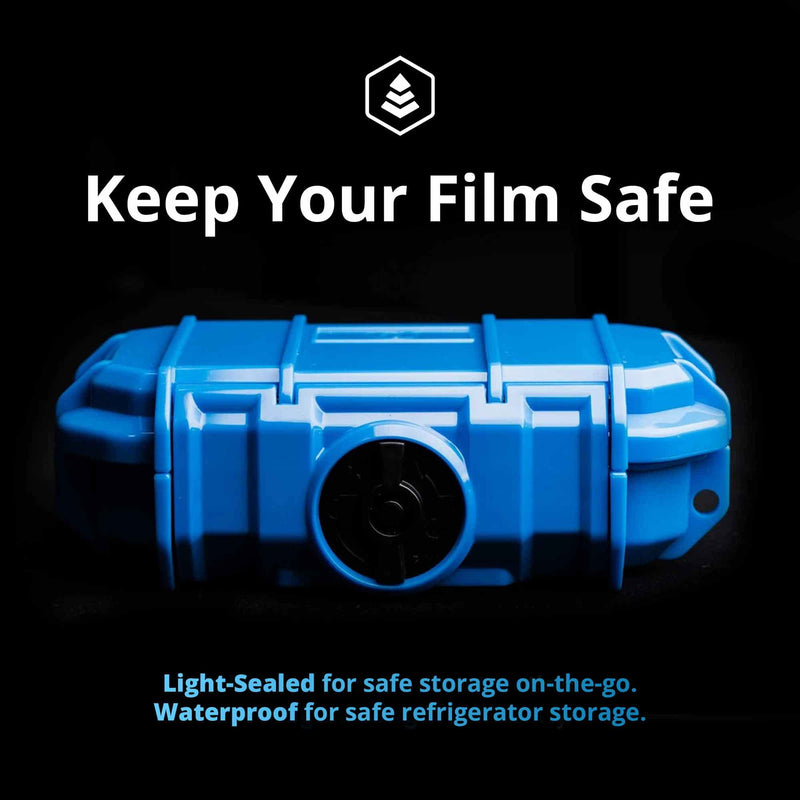 Professional Waterproof Film Carrying and Storing Case | 35mm(7 Rolls) & 120mm(5 Rolls) Photo Film | Light Sealed, Waterproof, Crushproof (Black) Black