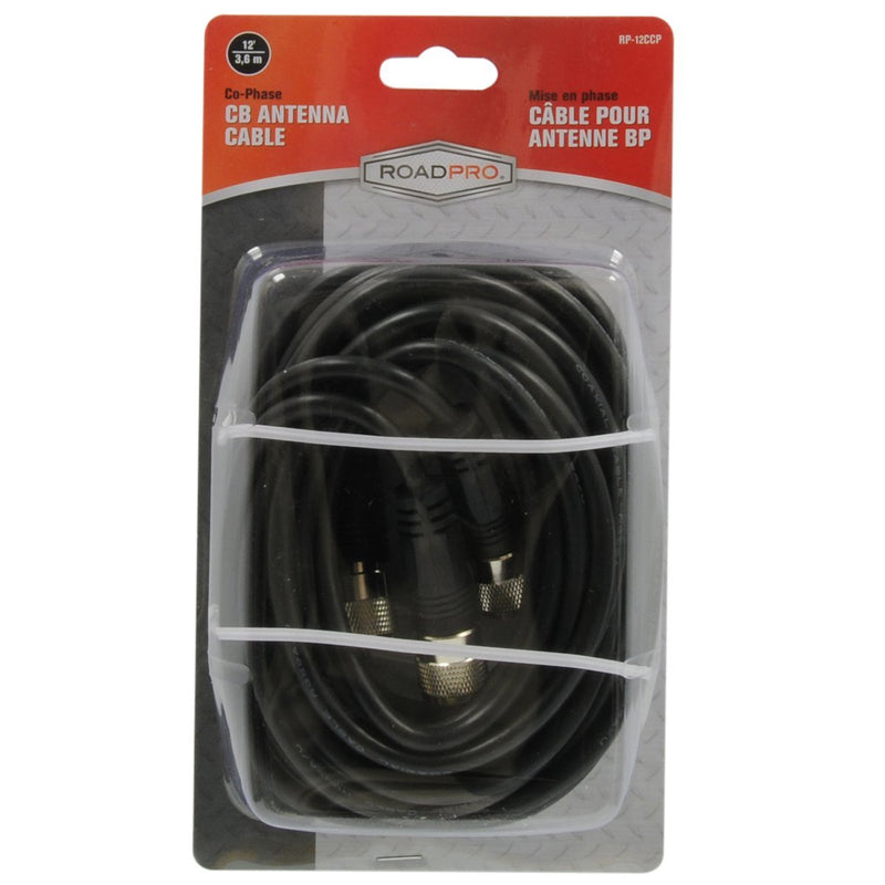 12' Dual Antenna Co-Phase Cable with PL-259 Conmnectors