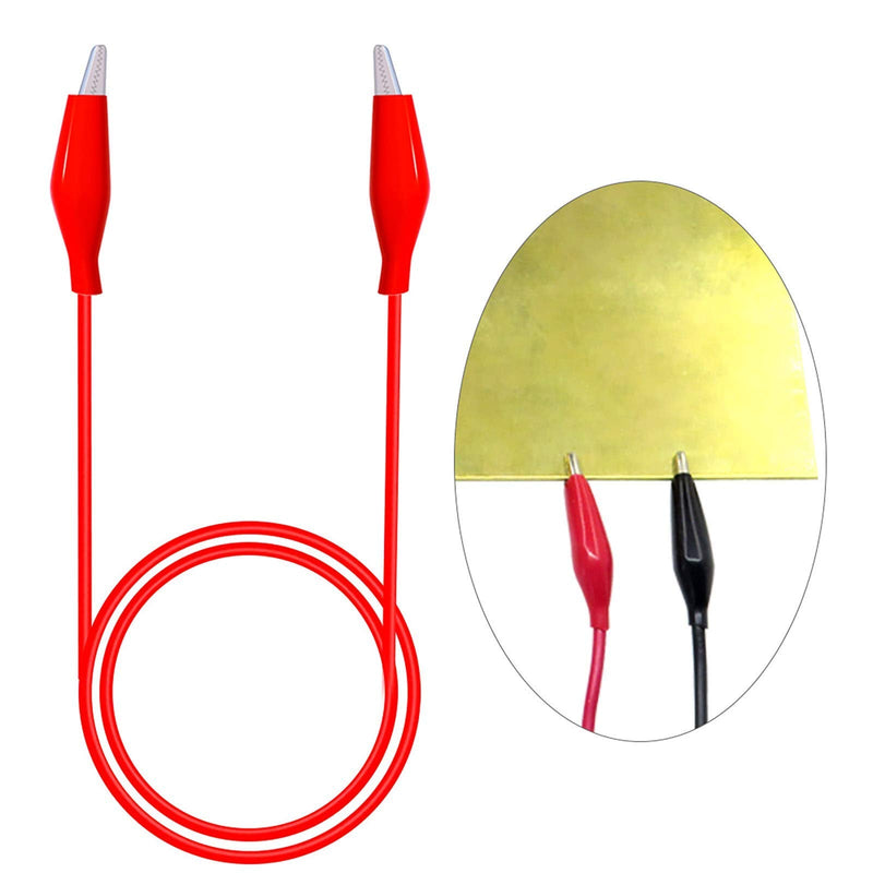Goupchn 10PCS Alligator Clips Electrical Test Leads Dual Ended Crocodile Clips Jumper Wires for Circuit Connection Electrical Testing 5 Colors 1 Set