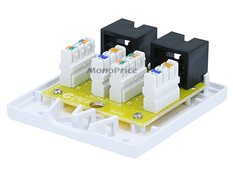 Monoprice Surface Mount Box Cat6, Double (107093)