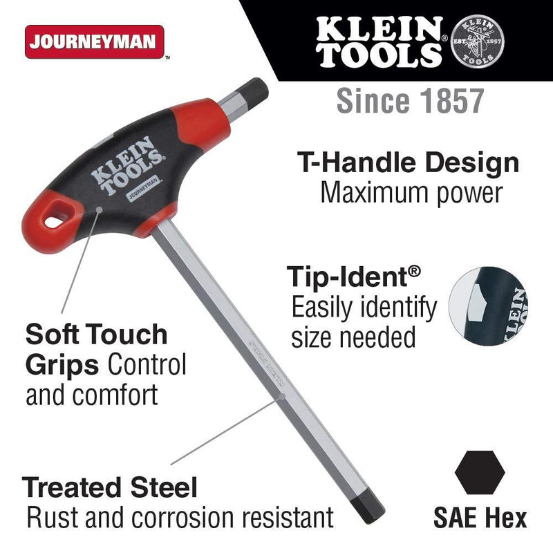 1/2-Inch Hex Journeyman T-Handle 6-Inch Klein Tools JTH6E17