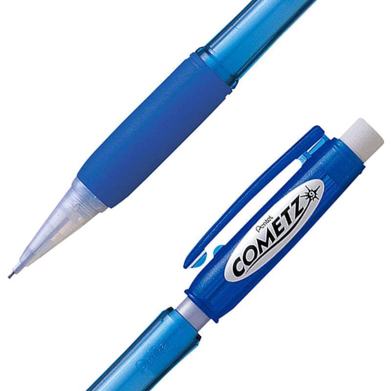 Pentel AX119C Cometz Mechanical Pencil, HB #2, .9mm, Blue (Pack of 12)