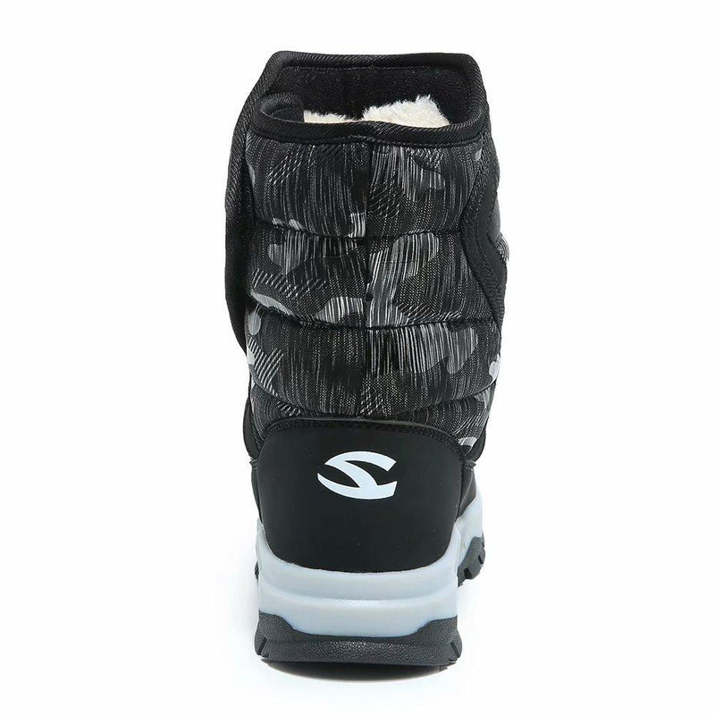 GUBARUN Boys Snow Boots Winter Waterproof Slip Resistant Cold Weather Shoes (Toddler/Little Kid/Big Kid) 5.5 Toddler Black 1
