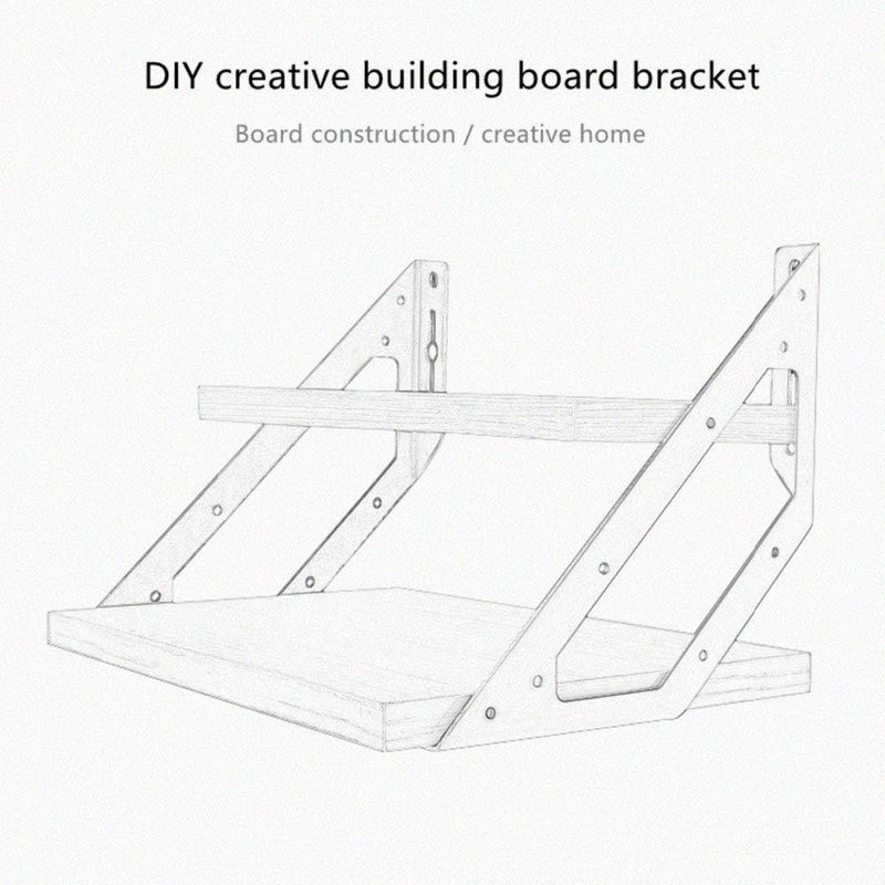 PZRT 2pcs M Size Stainless Steel Furniture Fitting Corner Bracket with Mounting Screws Right Angle Angle Code L-Shaped Furniture Hardware Connector Accessories 2