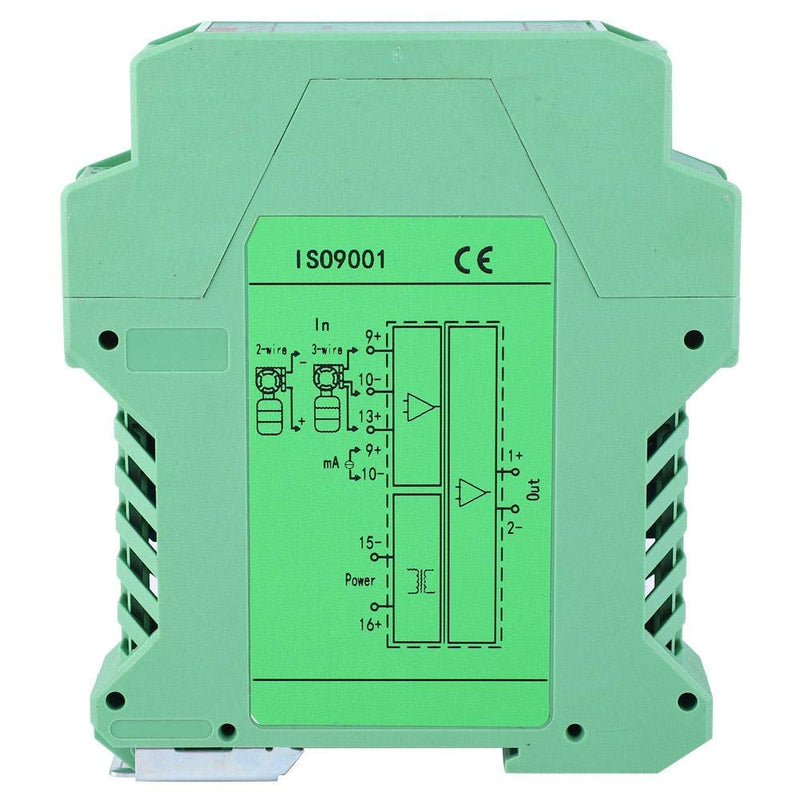 DC 24V Power Signal Isolator Transmitter 4-20mA PLC Detect Signal Conditioner, One In and One Out 4-20mA to 0-10V