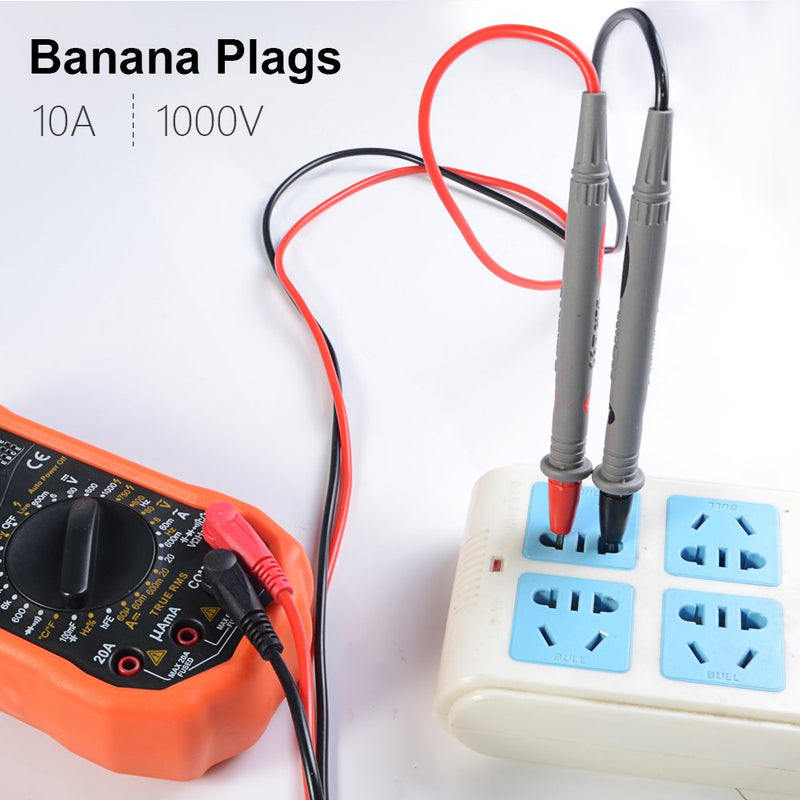 Electrical Multimeter Test Leads Set with Alligator Clips Test Hook Test Probes Lead Professional Kit 1000V 10A CAT.II dm-0509