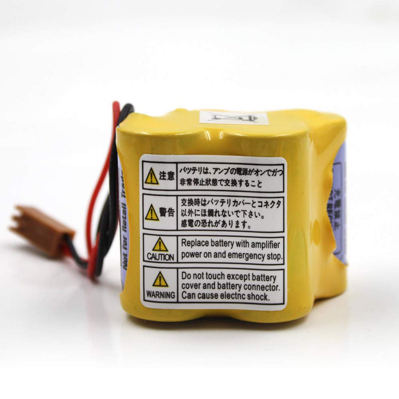 (3-Pack) BR-2/3AGCT4A 6V 4400mAh Replacement Battery for Panasonic FANUC A98L-0031-0025, CUSTOM-107, SHS749, ALIT0138, LIT0138 (Brown Connector) Brown Connector