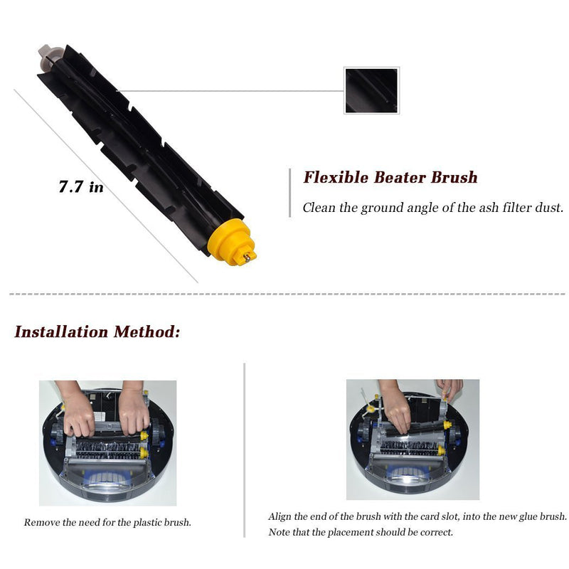 I-clean14pcs Replacement Parts for iRobot Roomba 690 614 620 630 650 652 660 680（Not for 645 655）& 500 Series 595 585 564 552