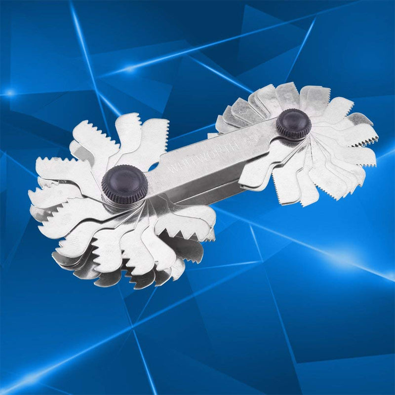 52pcs Thread Pitch Gauge SAE Stainless Steel Screw Pitch Measuring Tool (Metric&British Whitworth(52pcs))