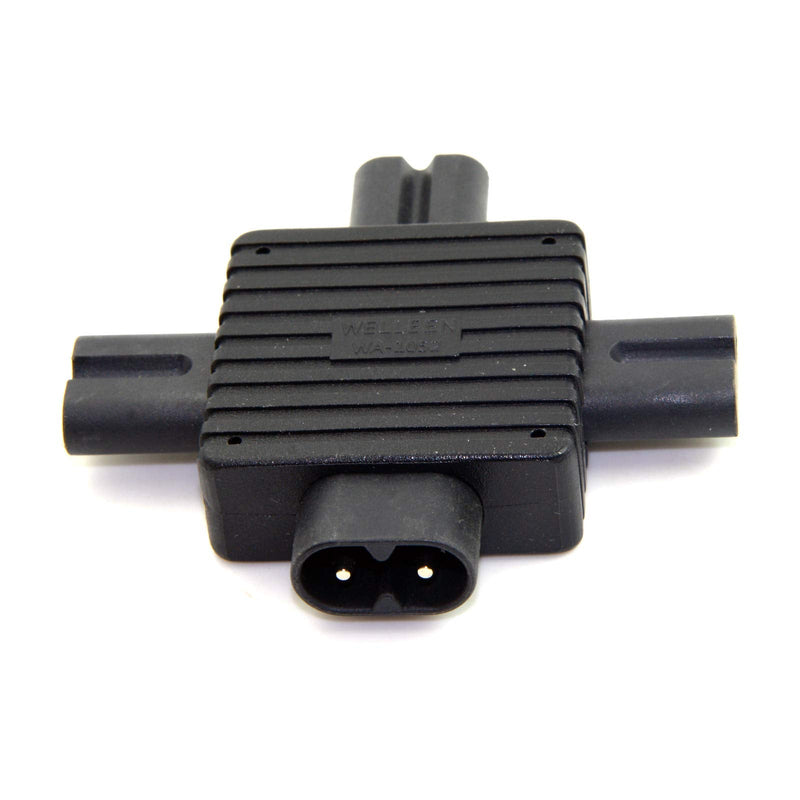 CY IEC 320 Figure 8 C8 Male to 3X Female C7 Splitter Power Adapter for Power Supply 1 in 3 Out