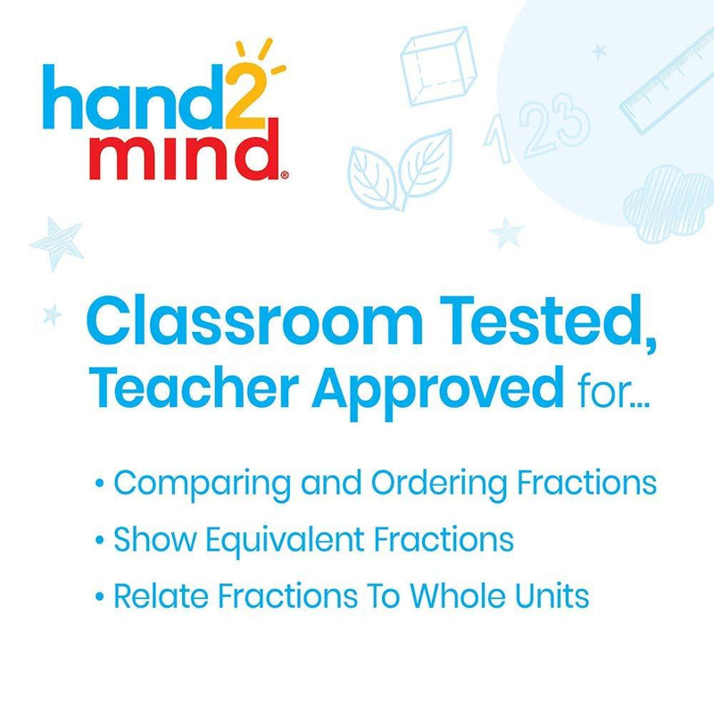 hand2mind Plastic Rainbow Fraction Tower Cubes Montessori Math Materials for Kids to Learn Fraction Equivalence Math Manipulatives 4th Grade Fraction Cube, Homeschool Supplies (Set of 51)