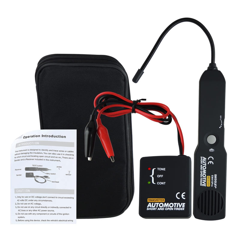 Automotive Circuit Tester Tracer Wire Short Circuit Finder DC 6-42V Circuit Breaker Tracker Short and Open Finder Detector Probe Car Diagnostic Tools