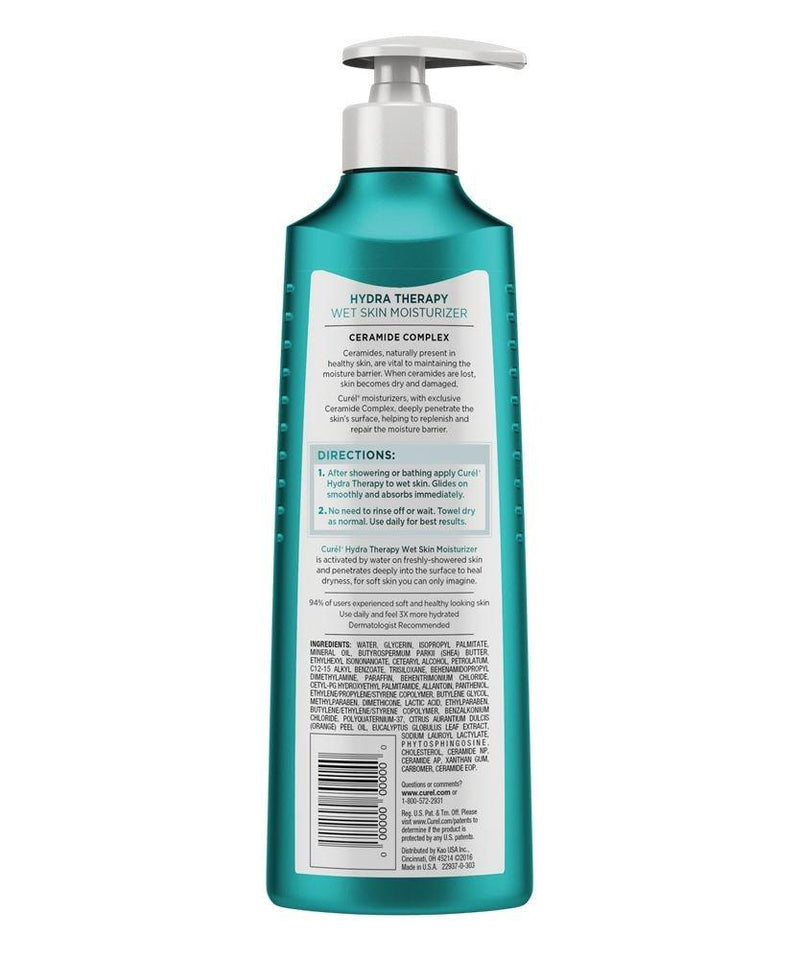 Curél Hydra Therapy In Shower Lotion, Wet Skin Moisturizer for Dry or Extra-dry Skin, with Advanced Ceramide Complex, for Optimal Moisture Retention, 12 Ounce Curél Hydra Therapy In Shower Lotion, Wet Skin Moisturizer for Dry or Extra-dry Skin, 12 Ounce