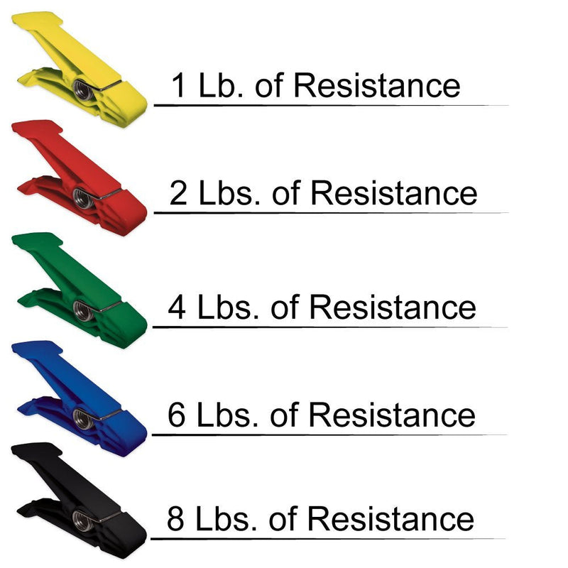 Resistive Pinch Pin Hand Exercisers (5 Count) Assorted