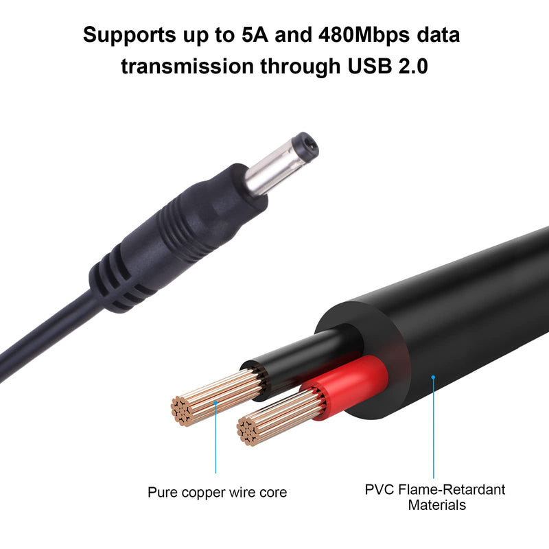 PSP 2000 Charger Cable Compatible with Sony Playstation Portable PSP 3000 2000 1000 Series (PSP-1001, 2001, 3001) and E-1000 USB Data Cable (3.3ft, 4mm * 1.7mm Plug)