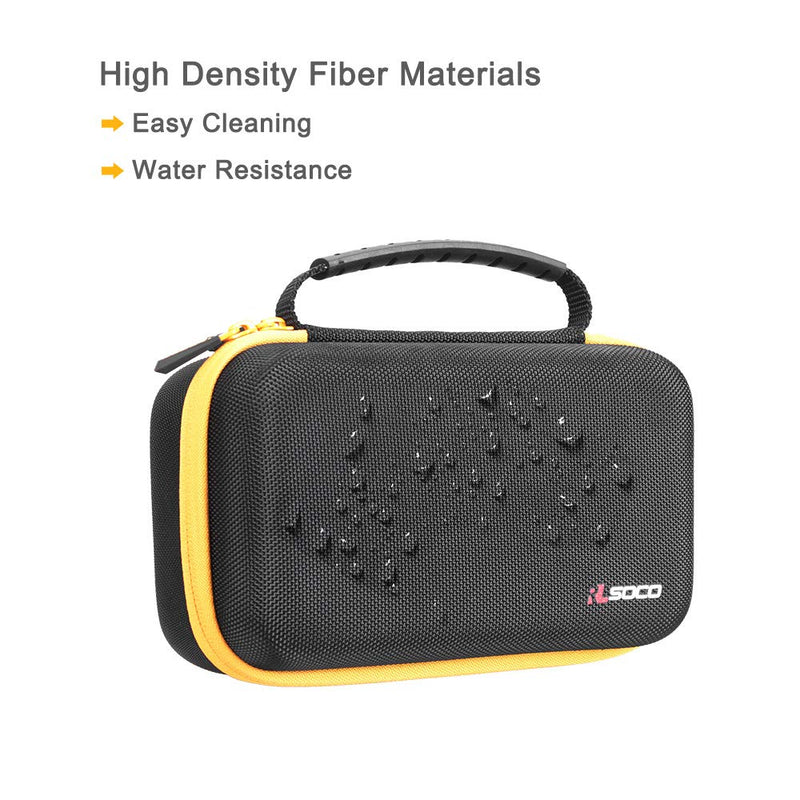 RLSOCO Carrying case for Fluke 117/115/116/114/113/177/178/179/233 Digital Multimeter and Fits for Fluke 101/106/107/ F15B+F17B+F18B+ and More(with DIY Foam)(Yellow) Yellow Zip