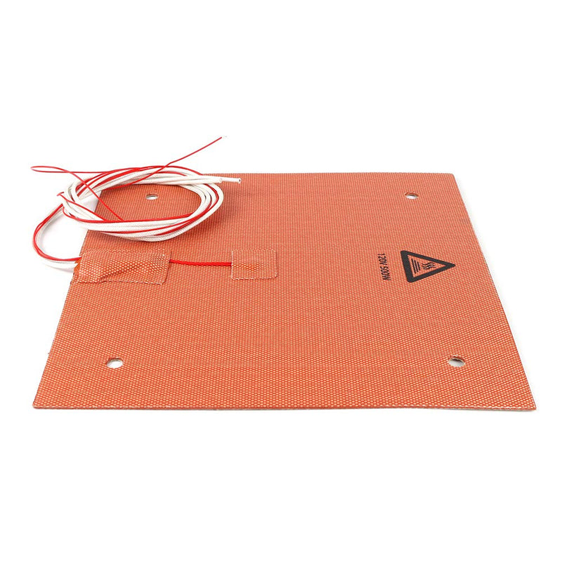 BCZAMD 235 X 235mm 120V 500W Silicone Rubber Heater Mat/Pad with NTC 100K Thermistor Strong Adhesive for 3D Printer Parts