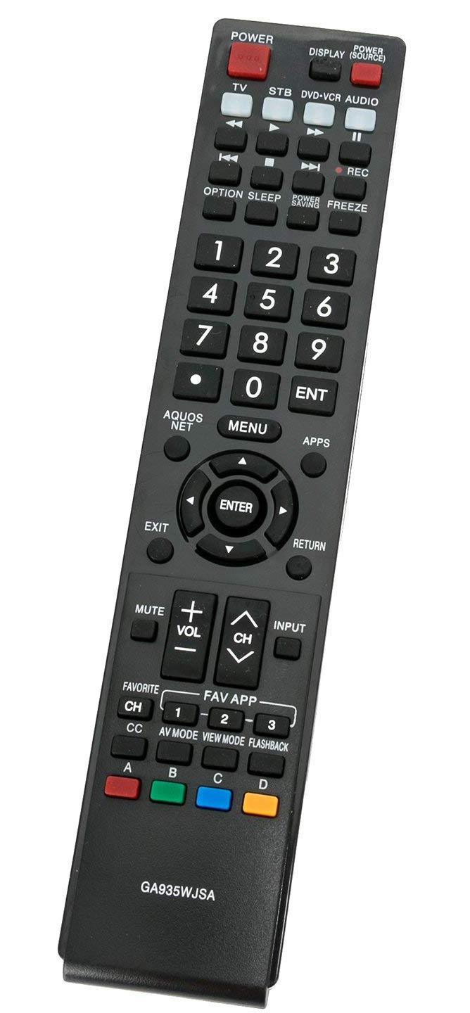 ALLIMITY GA935WJSA Replaced Remote Control Fit for Sharp AQUOS TV LC-40LE830U LC-40LE832U LC-40LE835U LC-46LE835U LC-52LE830U LC-52LE835U LC-60LE632U LC-60LE832U LC-60LE835U LC-70LE633U