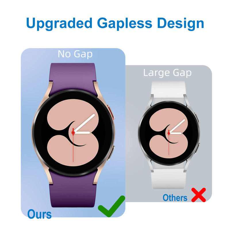 Lerobo Compatible for Samsung Galaxy Watch 4 Band/Galaxy Watch 5 Band 40mm 44mm/Galaxy Watch 5 Pro Band 45mm/Samsung Watch 4 Bands Classic 46mm 42mm, No gap Replacment Sport Strap Women Men, 5 Pack Black/Gray/Purple/Wine/Pink Sand