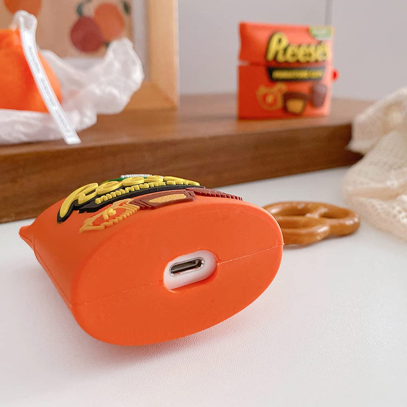 Cute and Interesting,Silicone Airpod Case Covers with Keychain,Compatible with Airpods 1&2 Case,More Attractive airpod case (Rs) Reeses