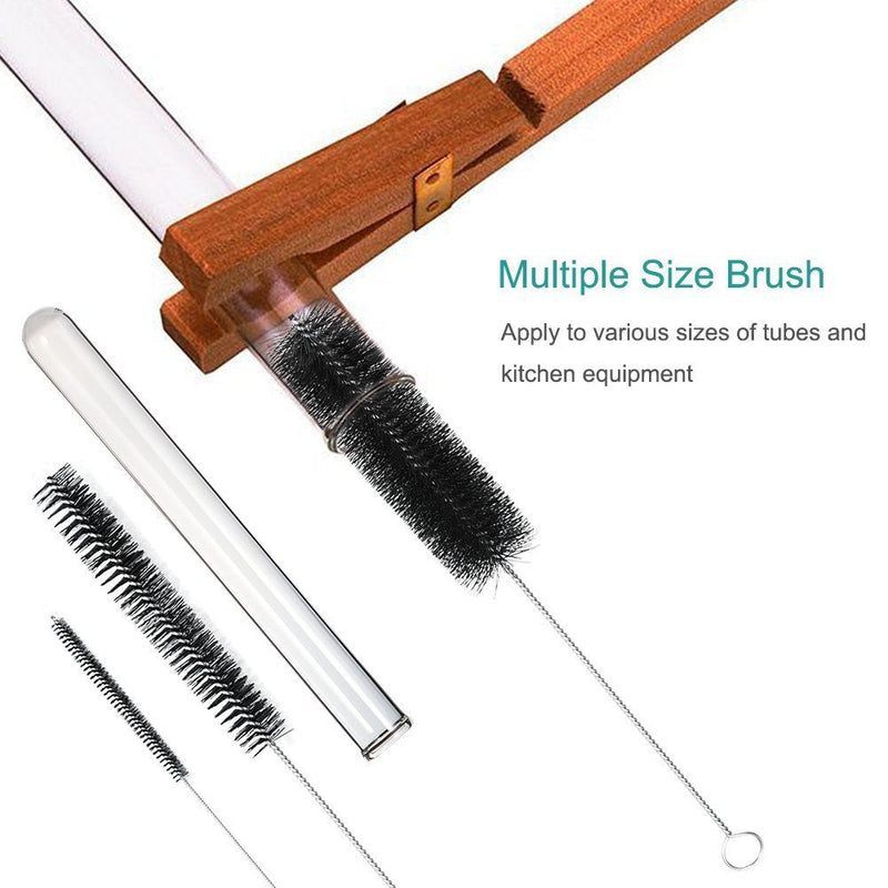 LoveInUSA Straw Cleaner Brush, Nylon Tube Brush Set Small Bottle Brush Nylon Pipe Tube Cleaner 8 Inch, Set of 10pcs